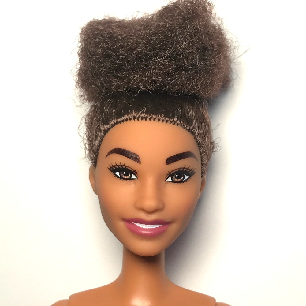 Nude Barbie 2019 You Can Be Career Boxer African American Brunette GJL64 Doll